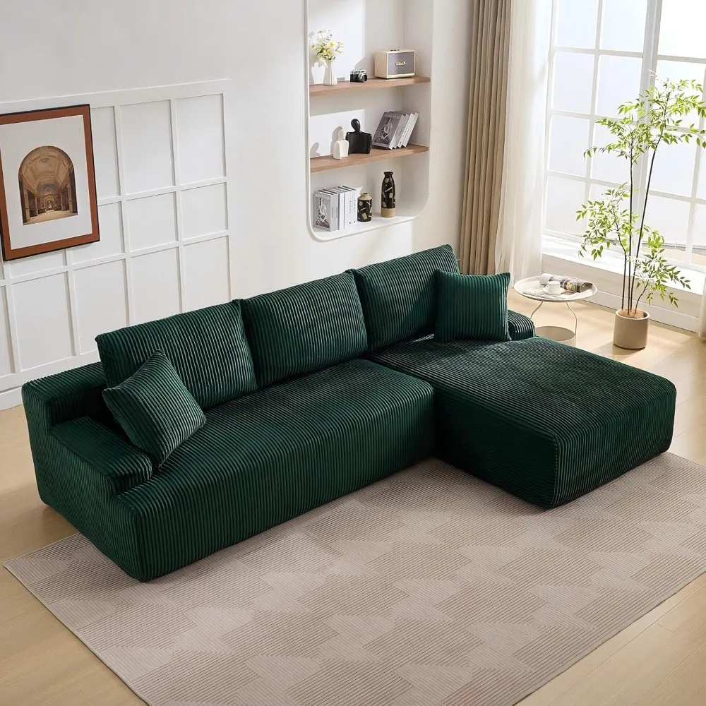 106" Cloud Sectional Couch with L-Shape Chaise,Modern Modular Sofa with Deep Seat, Upholstered Couches for Living Room Bedroom,N
106" Cloud Sectional Couch with L-Shape Chaise,Modern Modular Sofa with Deep Seat, Upholstered Couches for Living Room Bedroom,N