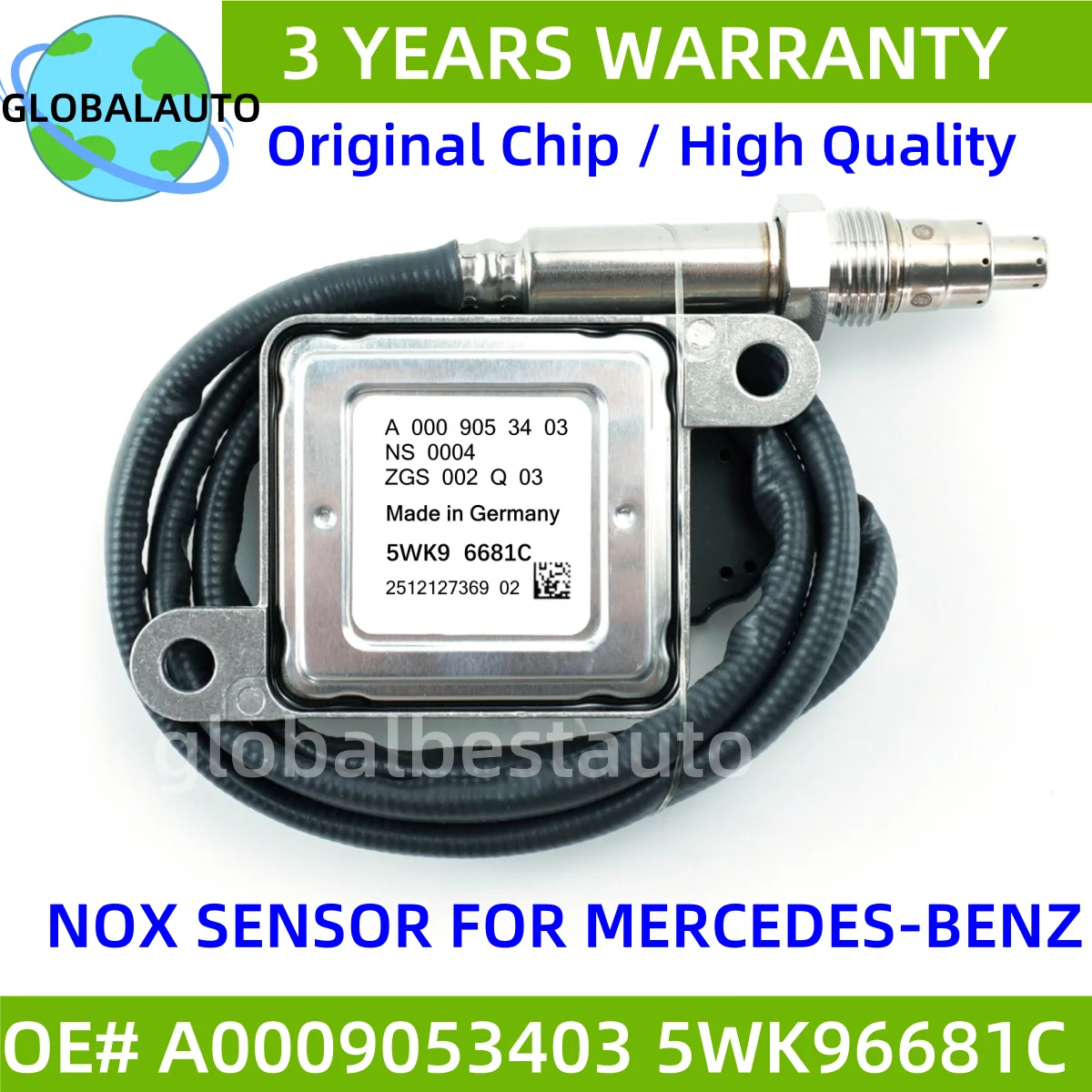 A0009053403 5WK96681C Original New Nitrogen Oxygen NOx Sensor 12V For Mercedes-Benz W166 W172 W205 W221 W251 W212 W207 W906 ML25
A0009053403 5WK96681C Original New Nitrogen Oxygen NOx Sensor 12V For Mercedes-Benz W166 W172 W205 W221 W251 W212 W207 W906 ML25