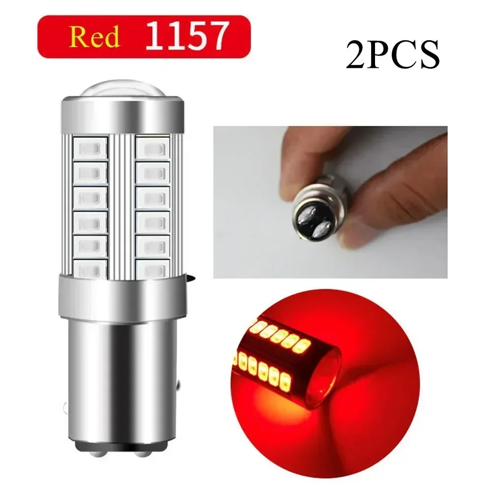 Carhome 2x Car Brake Tails Light Anti-Collision Taillight Braking Warning Lamps Red 1157 P21/5W 380 BAY15D 33 Smd Car Tail Bra
Carhome 2x Car Brake Tails Light Anti-Collision Taillight Braking Warning Lamps Red 1157 P21/5W 380 BAY15D 33 Smd Car Tail Bra