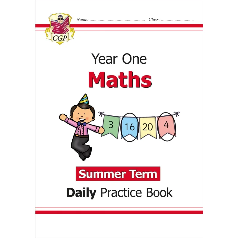 New KS1 Maths Daily Practice Book Year 1 Summer Term CGP Books Coordination Group Publications 9781789085068 Book
New KS1 Maths Daily Practice Book Year 1 Summer Term CGP Books Coordination Group Publications 9781789085068 Book
