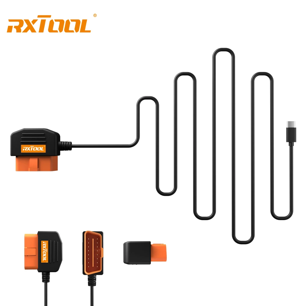RXCODE 12V To 5V 16.4FT OBD2 Multi-Function Power Adapter Cable supports power supply for devices such as dashcams GPS
RXCODE 12V To 5V 16.4FT OBD2 Multi-Function Power Adapter Cable supports power supply for devices such as dashcams GPS