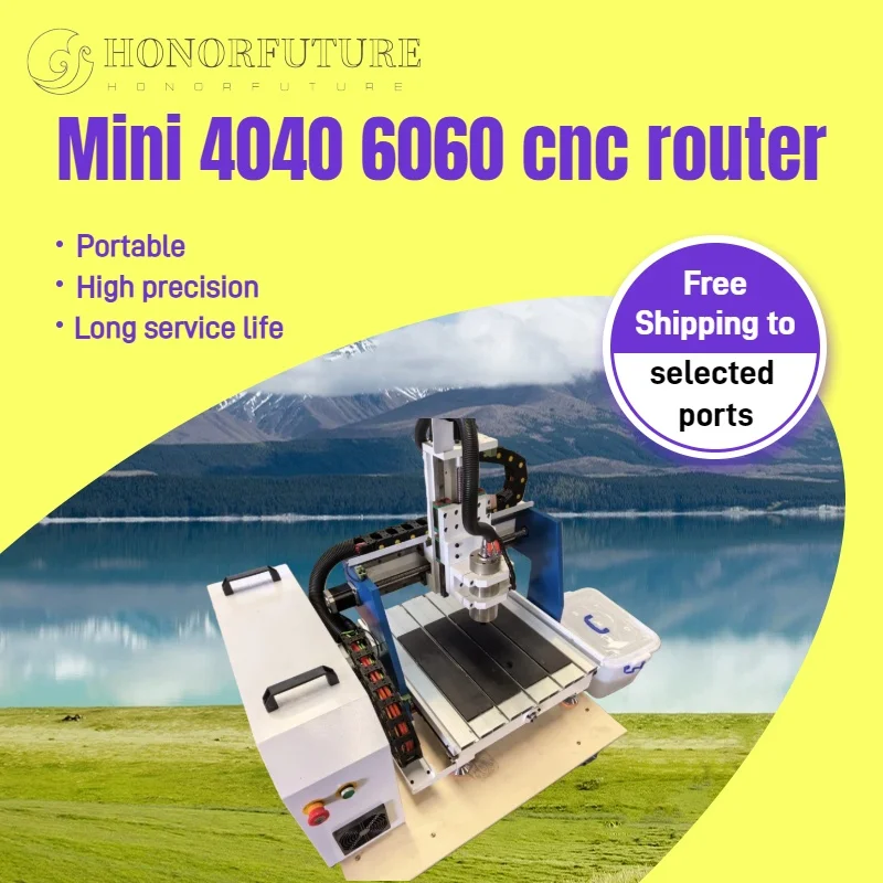 Mini 4040 6060 CNC Router Wood Engraving Machine 1.5kw Water Cooling Spindle Controller PCB Milling Machine
Mini 4040 6060 CNC Router Wood Engraving Machine 1.5kw Water Cooling Spindle Controller PCB Milling Machine