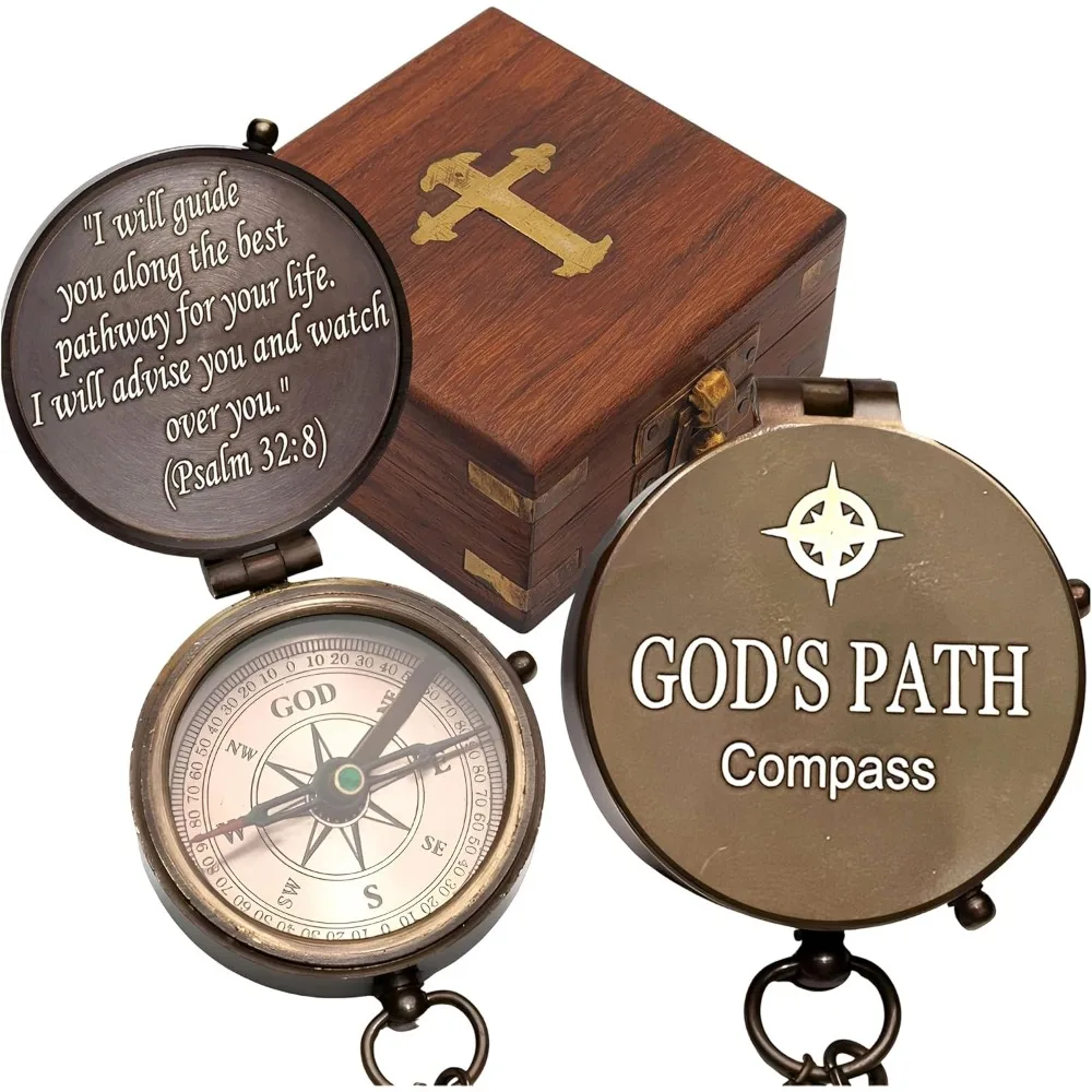 Engraved Scripture Compass Antique Handmade Religious Gift for Boys Men
Engraved Scripture Compass Antique Handmade Religious Gift for Boys Men