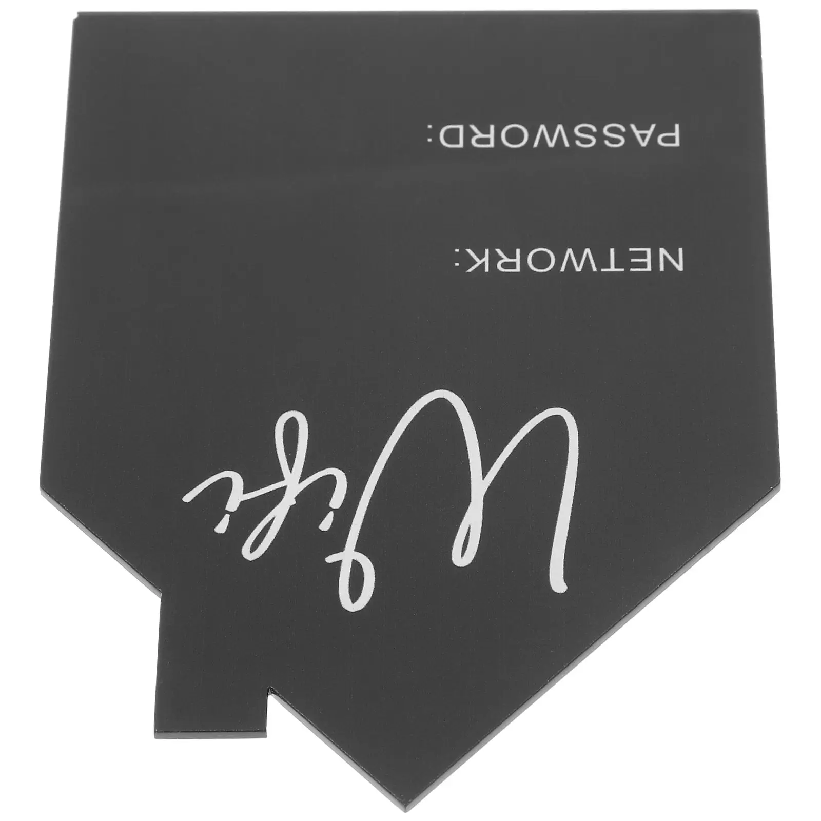 WiFi Password Display Card Acrylic Wireless Network Sign Reminder Board for Home Guest Room Hotel Easy Clean Modern Style
WiFi Password Display Card Acrylic Wireless Network Sign Reminder Board for Home Guest Room Hotel Easy Clean Modern Style