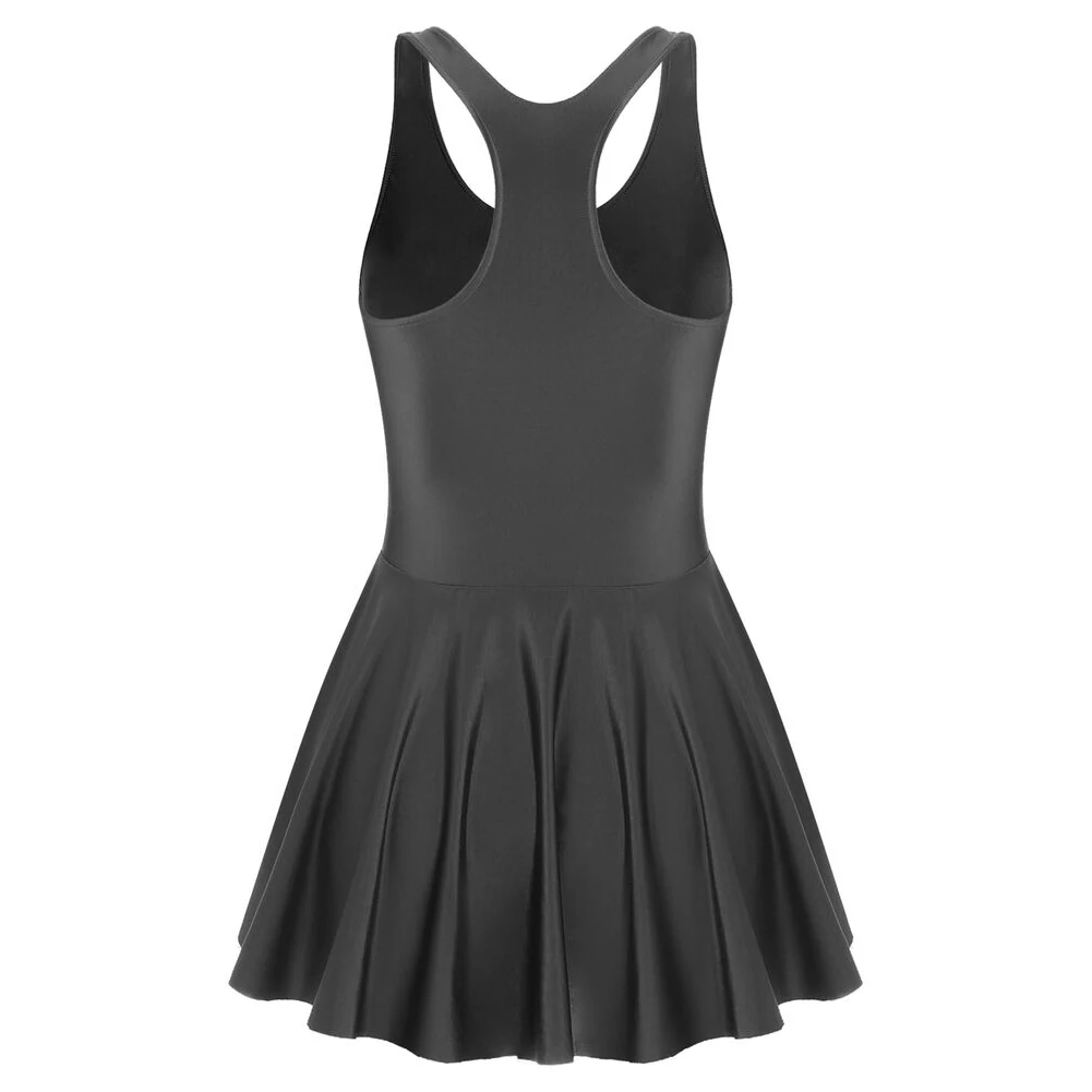 Womens Dresses Tank Dress Glossy Stretchy Sleeveless Solid Color Athletic Tennis Dress Nightwear Porno Clubwear Exotic Dresses
Womens Dresses Tank Dress Glossy Stretchy Sleeveless Solid Color Athletic Tennis Dress Nightwear Porno Clubwear Exotic Dresses
