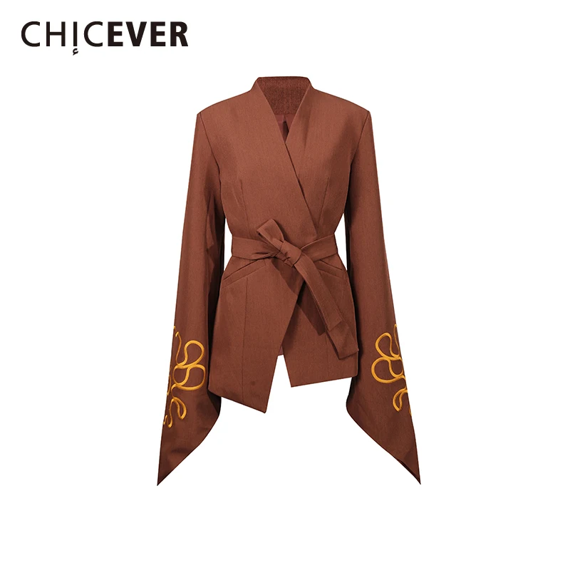 CHICEVER коричневая куртка на шнуровке женская с v-образным вырезом и длинным рукавом для похудения офисные нерегулярные женские куртки осенний модный стиль
CHICEVER коричневая куртка на шнуровке женская с v-образным вырезом и длинным рукавом для похудения офисные нерегулярные женские куртки осенний модный стиль