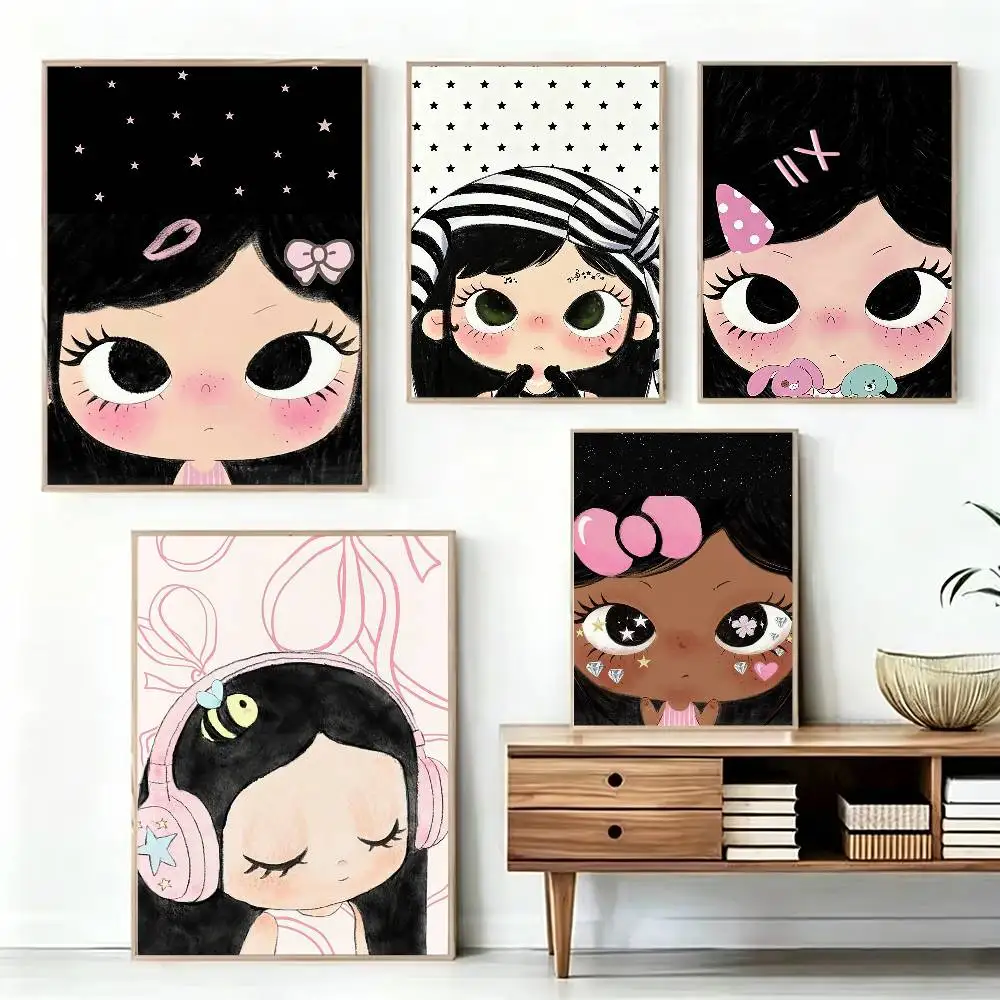 Coquette Pink Doll Big Eye Freckle Girl Poster High Quality Dorm Living Room Aesthetic Wall Decoration Painting Stickers Gift
Coquette Pink Doll Big Eye Freckle Girl Poster High Quality Dorm Living Room Aesthetic Wall Decoration Painting Stickers Gift