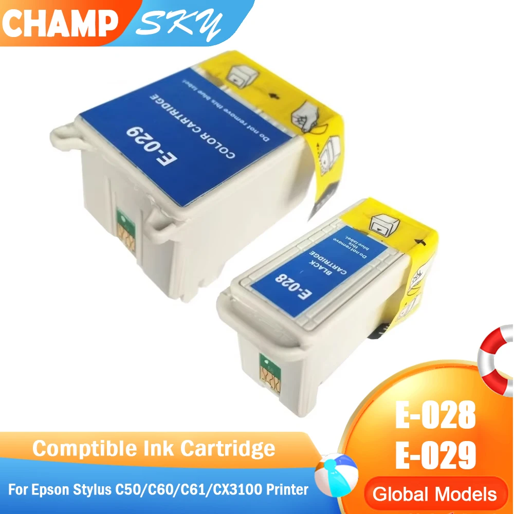 Качественный совместимый картридж для Epson T028 T029 e-028 e-029 для принтера Epson Stylus C50 C60 C61 CX3100
Качественный совместимый картридж для Epson T028 T029 e-028 e-029 для принтера Epson Stylus C50 C60 C61 CX3100