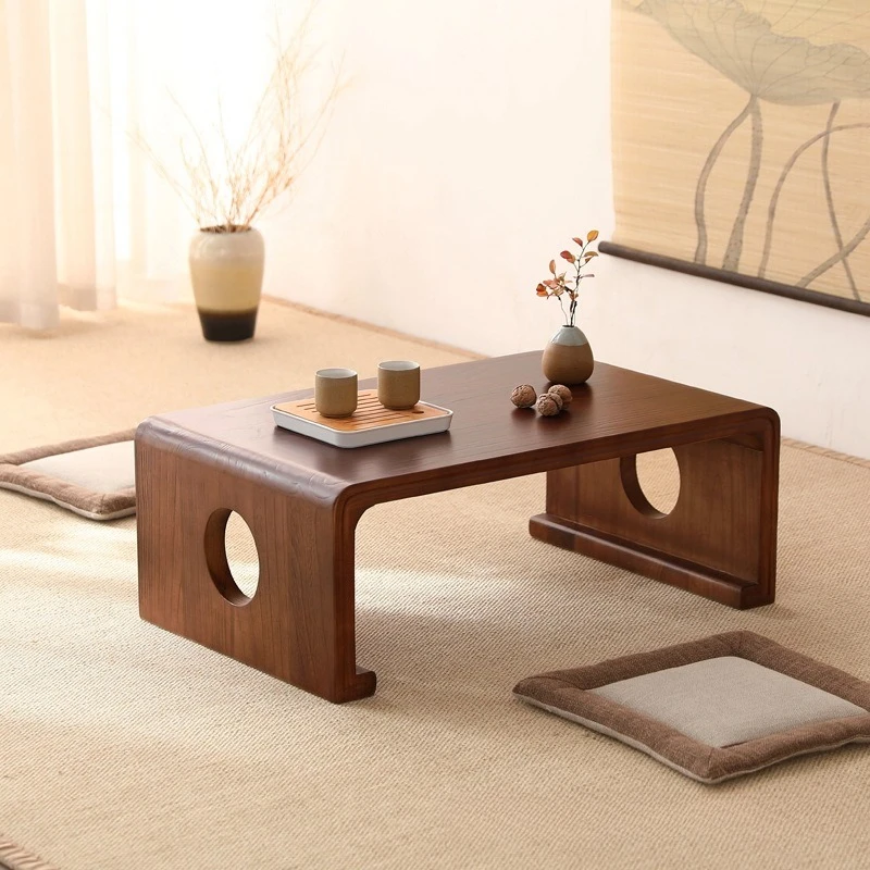 Solid wood tatami coffee table bay window kang table balcony small table simple tatami
Solid wood tatami coffee table bay window kang table balcony small table simple tatami