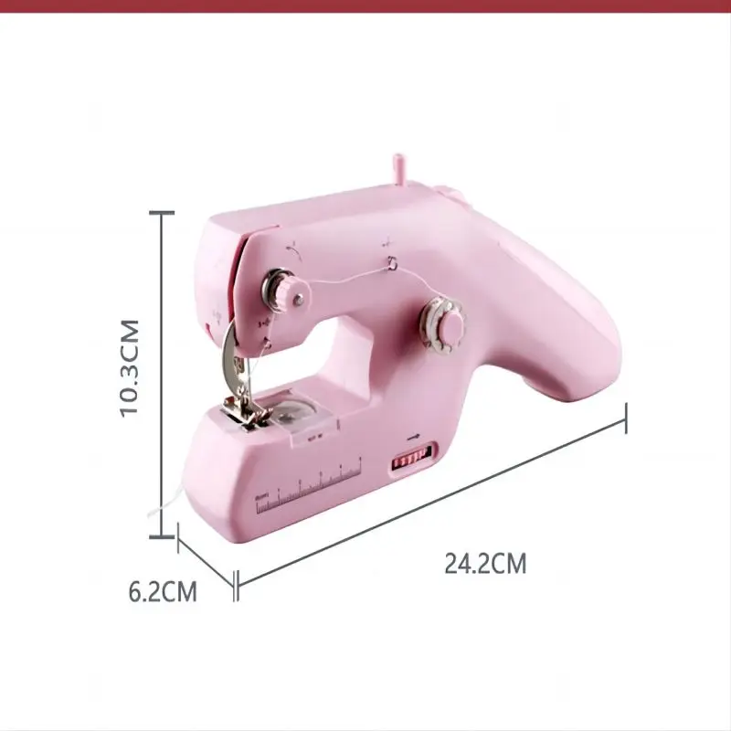 Sewing Machine Household Mini Handheld Portable Electric Two-wire Sewing Machine Pink White
Sewing Machine Household Mini Handheld Portable Electric Two-wire Sewing Machine Pink White