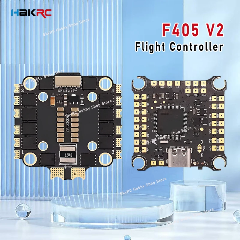 HAKRC F405 V2 Flight Controller Stack,8/32Bit 55A/60A/65A 4in1 ESC,2-6S,Dshot300/Dshot600,Replacement Parts for FPV Racing Model