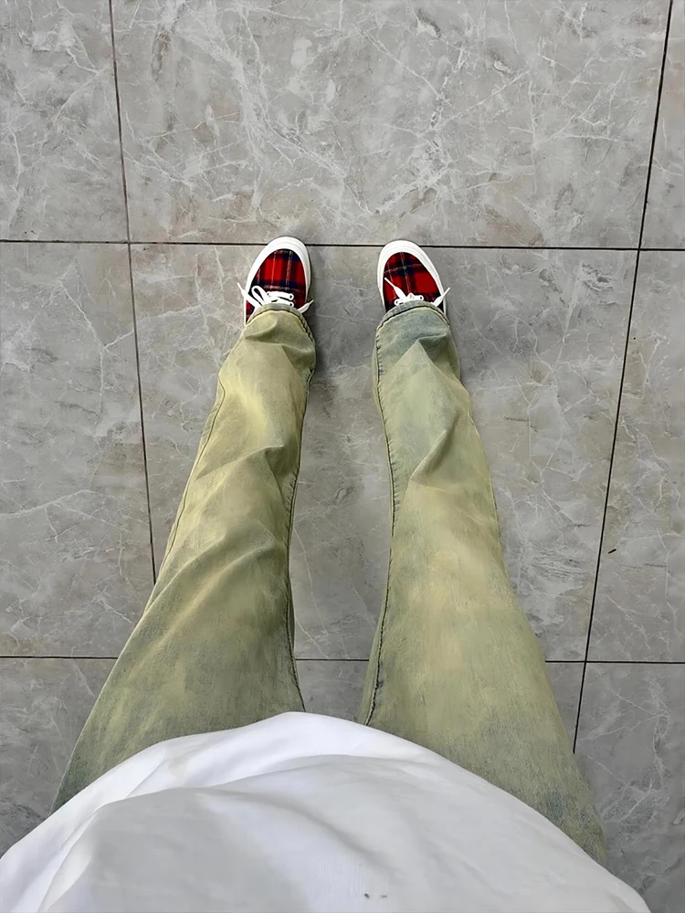 American Retro Vibe Men's Jeans High Street Yellow Mud Color Long Slim Straight Leg Micro Flared Pants Youth Casual Fashion
American Retro Vibe Men's Jeans High Street Yellow Mud Color Long Slim Straight Leg Micro Flared Pants Youth Casual Fashion