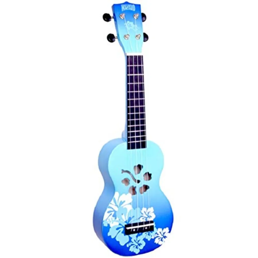 Soprano ukulele for beginners, mahogany body with hibiscus flower inlay, natural wood color, lightweight and easy-to-play desig
Soprano ukulele for beginners, mahogany body with hibiscus flower inlay, natural wood color, lightweight and easy-to-play desig