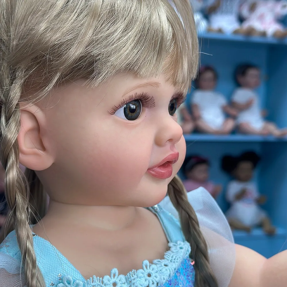 22-Inch Soft Vinyl Reborn Doll Full Plastic Body With Wig Yellow Long Head Simulation Baby Doll Girl Play House Toy W-2189L
22-Inch Soft Vinyl Reborn Doll Full Plastic Body With Wig Yellow Long Head Simulation Baby Doll Girl Play House Toy W-2189L