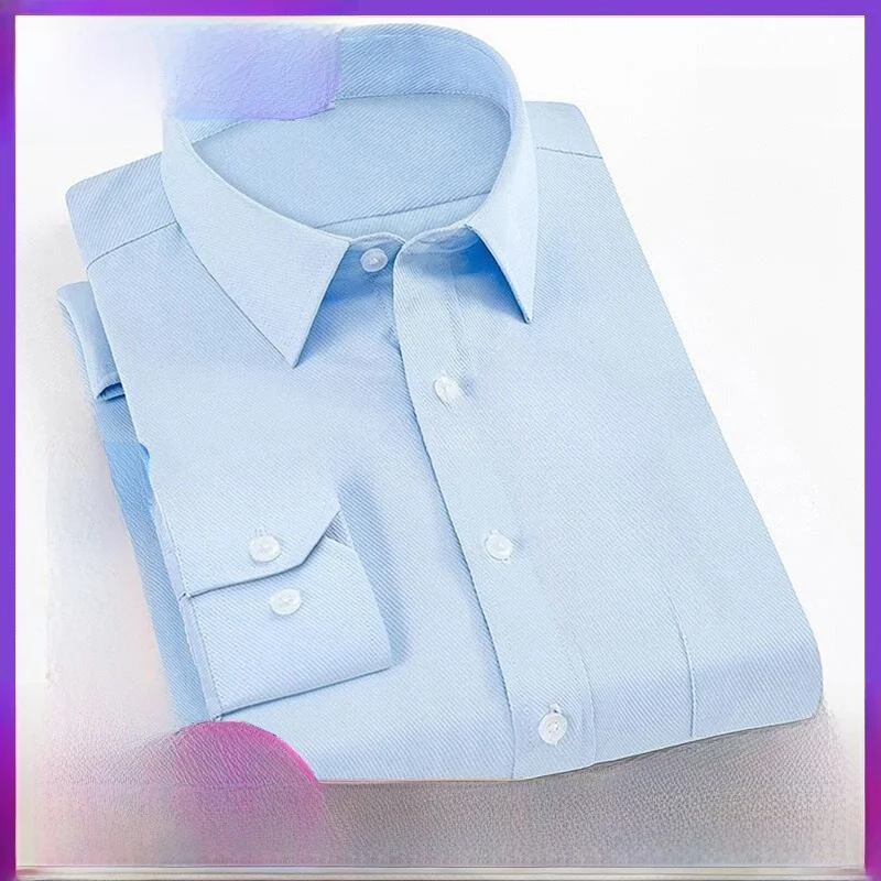 High-End Men's Long Sleeve Business Shirt Pure Color Workwear Casual Style Cotton Casual Shirt Fashionable Men's Spring Autumn
High-End Men's Long Sleeve Business Shirt Pure Color Workwear Casual Style Cotton Casual Shirt Fashionable Men's Spring Autumn