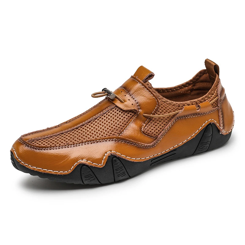 New large size men's 100% cowhide leather shoes mesh breathable sneakers fashion all match men's leather shoes
New large size men's 100% cowhide leather shoes mesh breathable sneakers fashion all match men's leather shoes