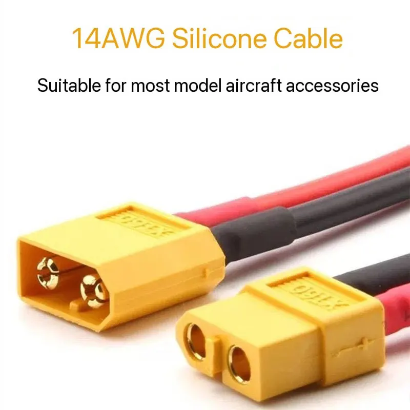 XT60 Public Busbar 14AWG Модель самолета Тестовый разъем для электрической регулировки 10 см Литиевая батарея Блок питания Интерфейс зарядки
XT60 Public Busbar 14AWG Модель самолета Тестовый разъем для электрической регулировки 10 см Литиевая батарея Блок питания Интерфейс зарядки