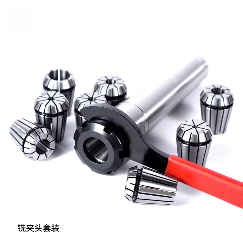 Iron Milling Chuck Set MT3-ER25 3-16MM 8 Pieces Drilling and Milling Machine Milling Cutter Fixture Machine Accessori
Iron Milling Chuck Set MT3-ER25 3-16MM 8 Pieces Drilling and Milling Machine Milling Cutter Fixture Machine Accessori