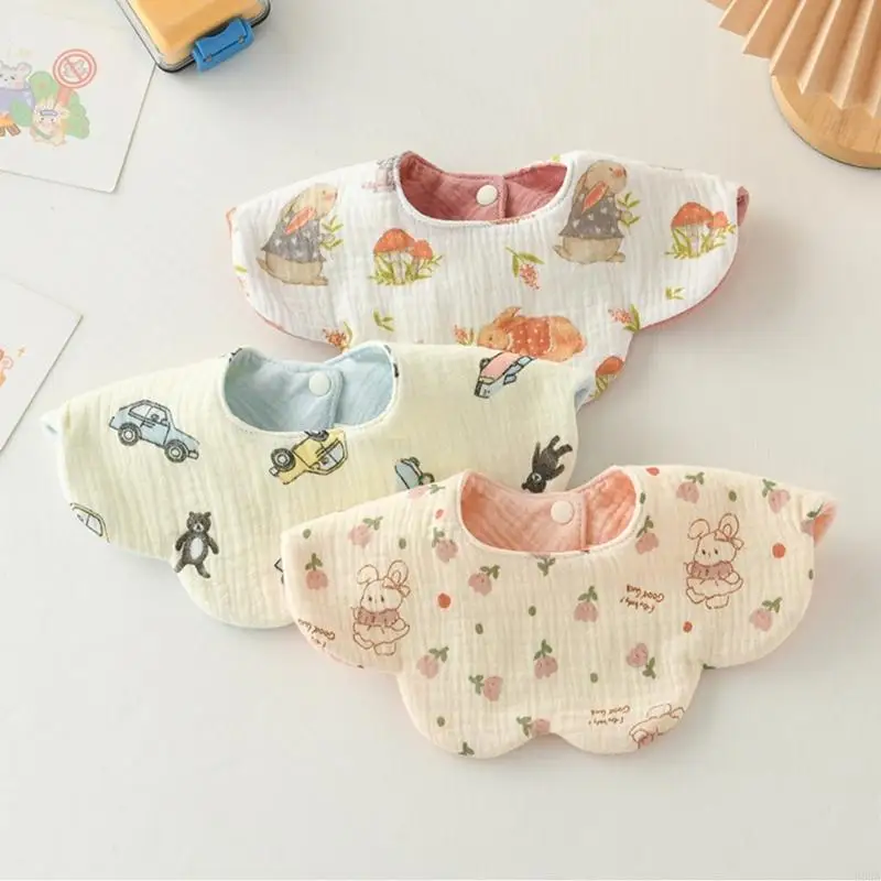 Double Purpose Drooling Bib Cotton Absorbent Saliva Towel Breathable Baby Nursing Bib Flower Pattern 360 Degree Wrap
Double Purpose Drooling Bib Cotton Absorbent Saliva Towel Breathable Baby Nursing Bib Flower Pattern 360 Degree Wrap