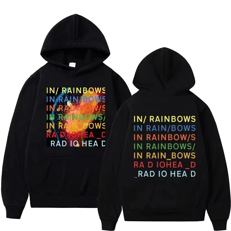 2025 Men Women Hip Hop Streetwear Gothic Punk Oversized Tracksuit Male Band Rock Radiohead Hoodies Music Album in Rainbows
2025 Men Women Hip Hop Streetwear Gothic Punk Oversized Tracksuit Male Band Rock Radiohead Hoodies Music Album in Rainbows