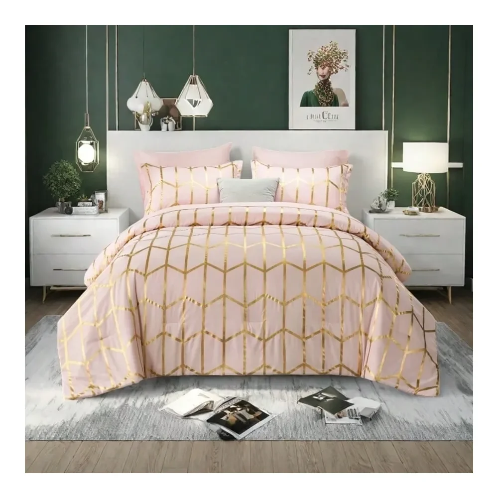 Pieces Full Queen King Elegant Bed In A Bag Comforter Set, Twin5 Pieces,Stylish Solid Comforter, Soft Microfiber, Comfortable An
Pieces Full Queen King Elegant Bed In A Bag Comforter Set, Twin5 Pieces,Stylish Solid Comforter, Soft Microfiber, Comfortable An