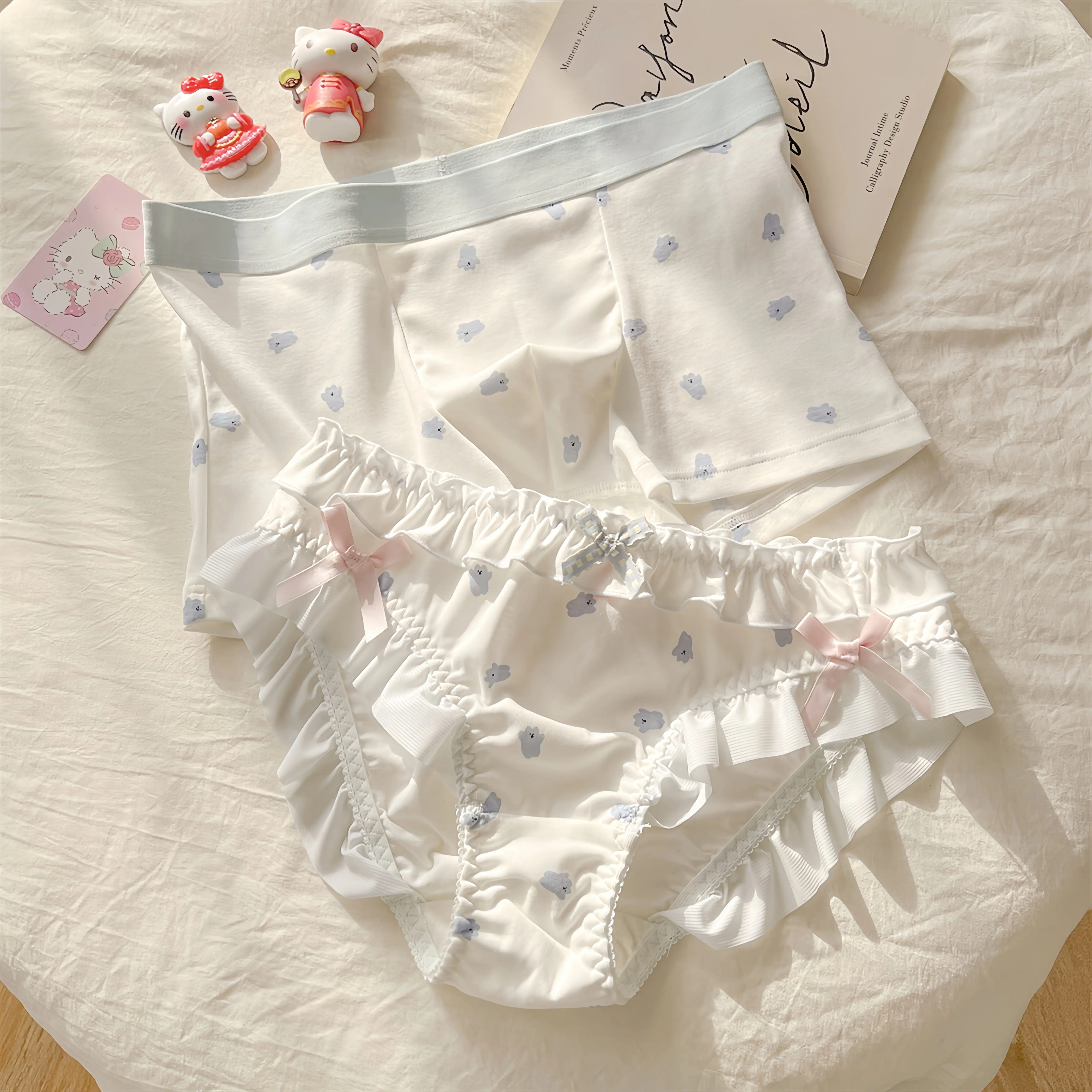 Lolita Pure Cotton Couple Underwear Cute Teddy Bear Men And Women Comfortable Breathable Sweet Gift Underwear Set
Lolita Pure Cotton Couple Underwear Cute Teddy Bear Men And Women Comfortable Breathable Sweet Gift Underwear Set