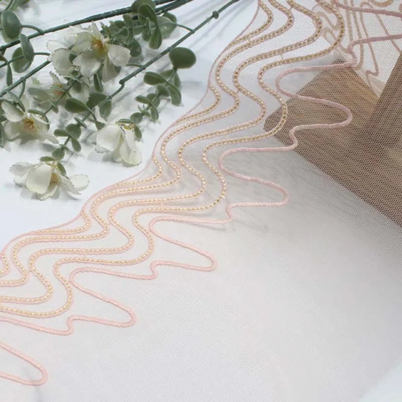 29Yards Embroidered Wave Tulle Lace Trim Dress Sewing Crafts Soft Mesh Embroidery Lace Lingerie Underwear Craft Accessories
29Yards Embroidered Wave Tulle Lace Trim Dress Sewing Crafts Soft Mesh Embroidery Lace Lingerie Underwear Craft Accessories