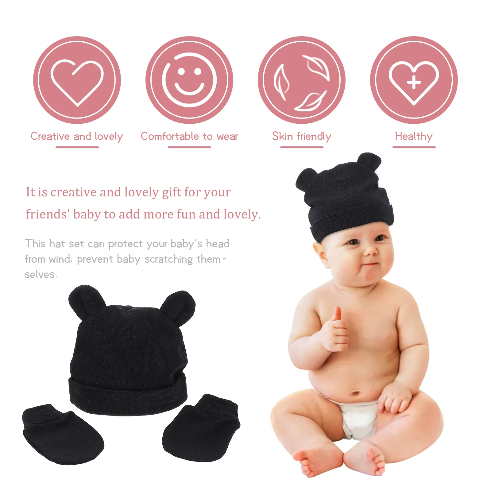 Baby Hat H Cover Cotton Gloves Toddler Accessories Newborn Sock Kit Warm Winter 0 6 Months Anti scratching Baby Protection Set
Baby Hat H Cover Cotton Gloves Toddler Accessories Newborn Sock Kit Warm Winter 0 6 Months Anti scratching Baby Protection Set