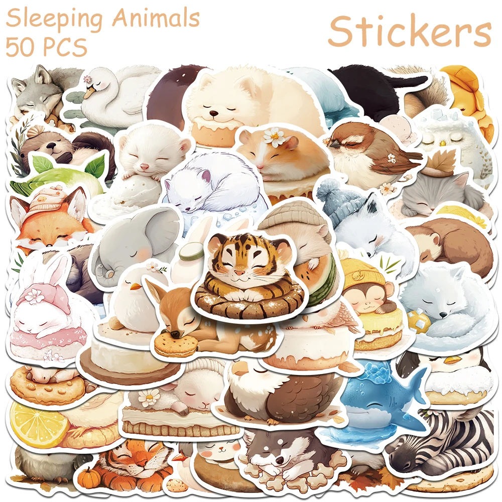 50pcs Cartoon Cute Sleeping Animals Stickers Decals For Phone Laptop Suitcase Scrapbook DIY Aesthetic Stickers Kids Toys Gifts
50pcs Cartoon Cute Sleeping Animals Stickers Decals For Phone Laptop Suitcase Scrapbook DIY Aesthetic Stickers Kids Toys Gifts