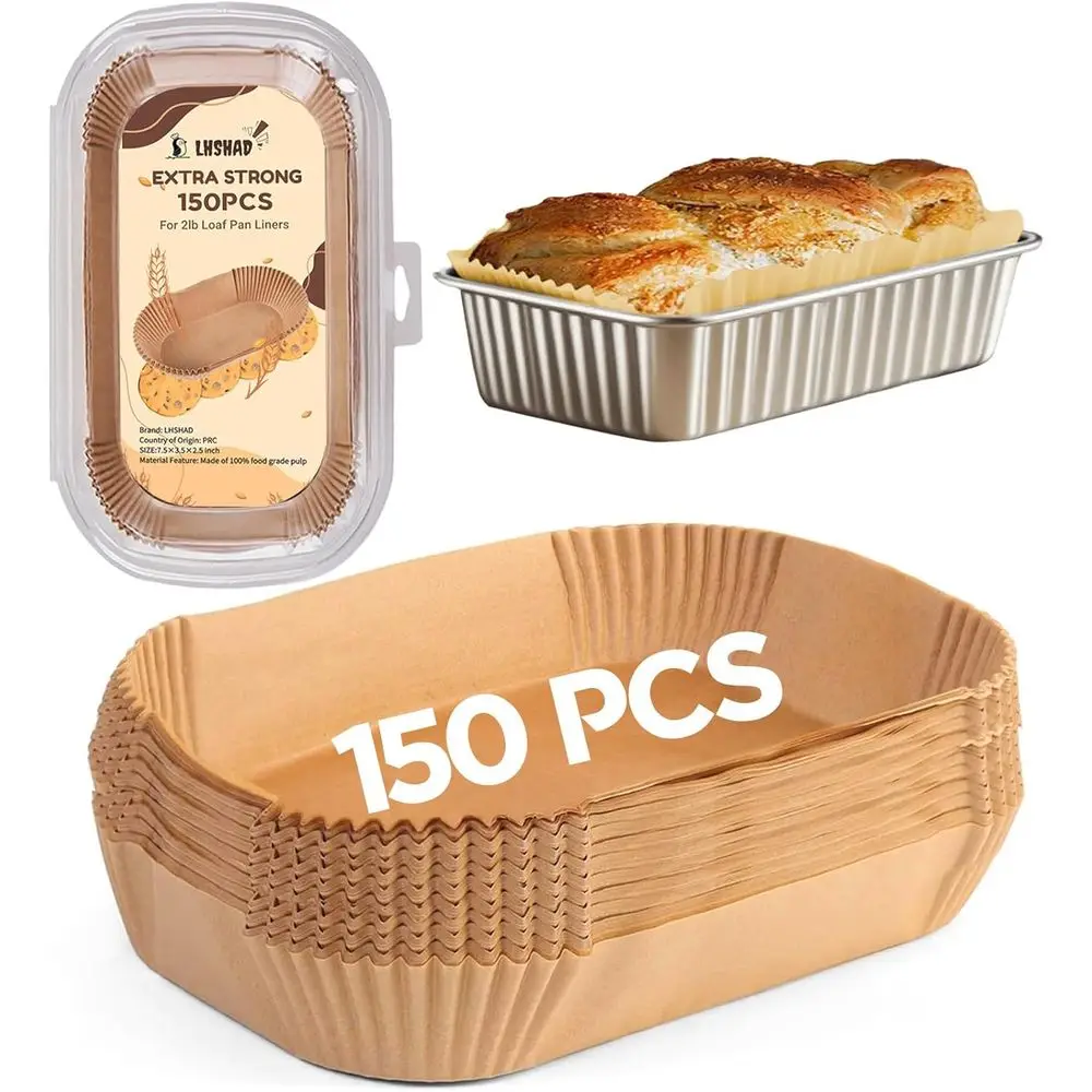 150-Piece 9x5 Bread Pan Parchment Paper Liners
150-Piece 9x5 Bread Pan Parchment Paper Liners