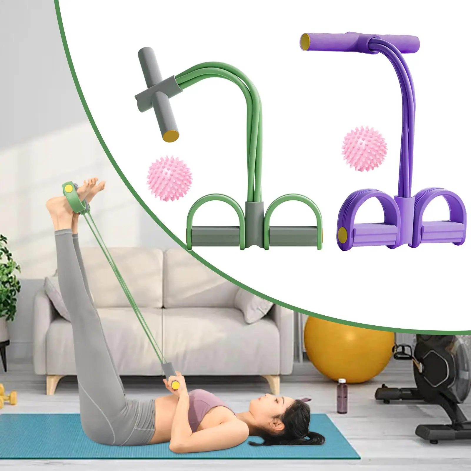 Yoga Pedal Puller Pedal Tensioner Multi-Functional Household Fitness Equipment Yoga Abdominal Strengthening Elastic Band Tension
Yoga Pedal Puller Pedal Tensioner Multi-Functional Household Fitness Equipment Yoga Abdominal Strengthening Elastic Band Tension