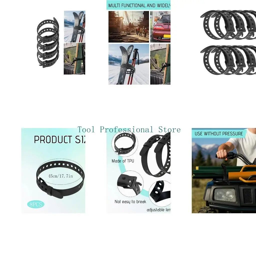 57QF 8Pcs Reusable Industrial Straps Rubber Tension Strap Adjustable Utility Straps with Clamps for Motor Gear Tightening
57QF 8Pcs Reusable Industrial Straps Rubber Tension Strap Adjustable Utility Straps with Clamps for Motor Gear Tightening