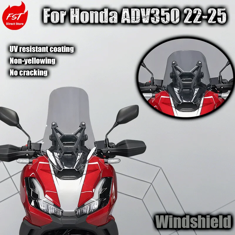 For Honda ADV350 extended windshield 22-25mm original factory extended version
For Honda ADV350 extended windshield 22-25mm original factory extended version