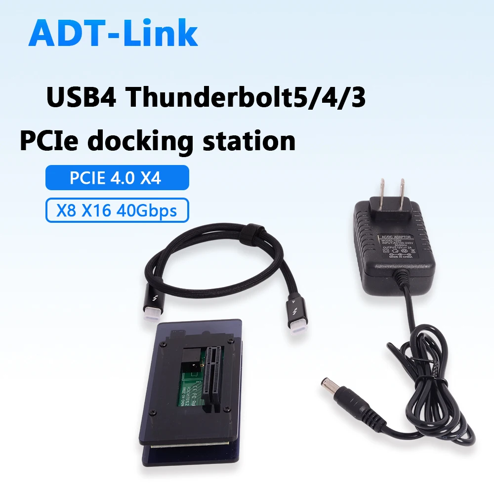 USB4 Thunderbolt 5 4 3 TB5/4/3 External GPU Docking Station 40Gbps PCIe 4.0 X4 X8 X16 Adapter Board for eGPU Sound DMA DC power
USB4 Thunderbolt 5 4 3 TB5/4/3 External GPU Docking Station 40Gbps PCIe 4.0 X4 X8 X16 Adapter Board for eGPU Sound DMA DC power