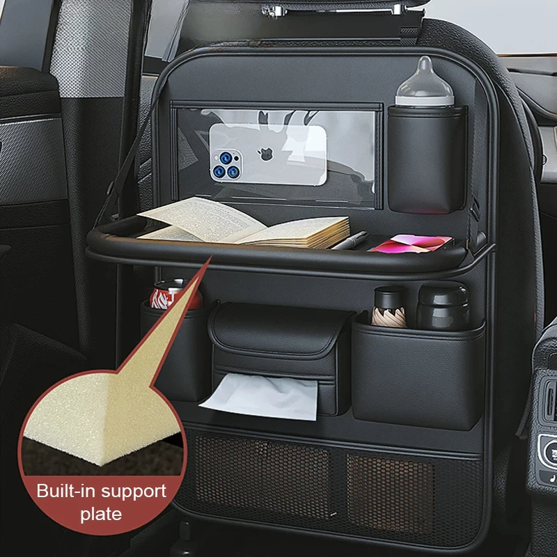 CarBackseatOrganizer withFoldable Tablet Tray - Multi-Pocket Seat Back Storage Bag for Large Capacity Auto Interior Organization
CarBackseatOrganizer withFoldable Tablet Tray - Multi-Pocket Seat Back Storage Bag for Large Capacity Auto Interior Organization