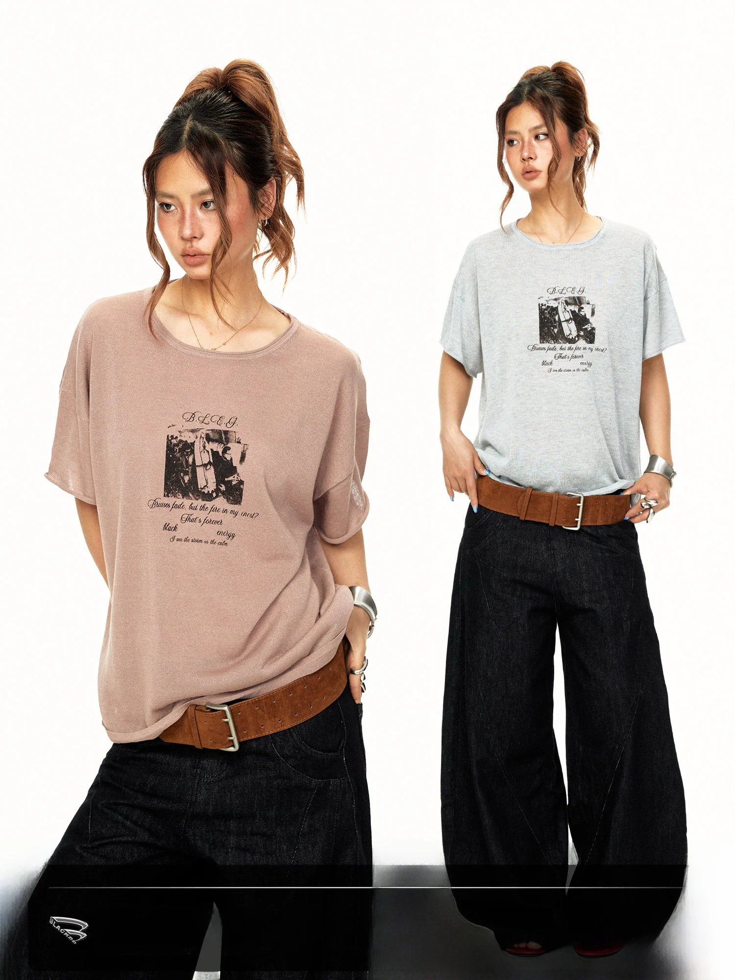 Blackbb American Retro Printed Letter Casual T-shirt Short Sleeve Loose Summer Street Style Couple's Top Cotton Blend
Blackbb American Retro Printed Letter Casual T-shirt Short Sleeve Loose Summer Street Style Couple's Top Cotton Blend