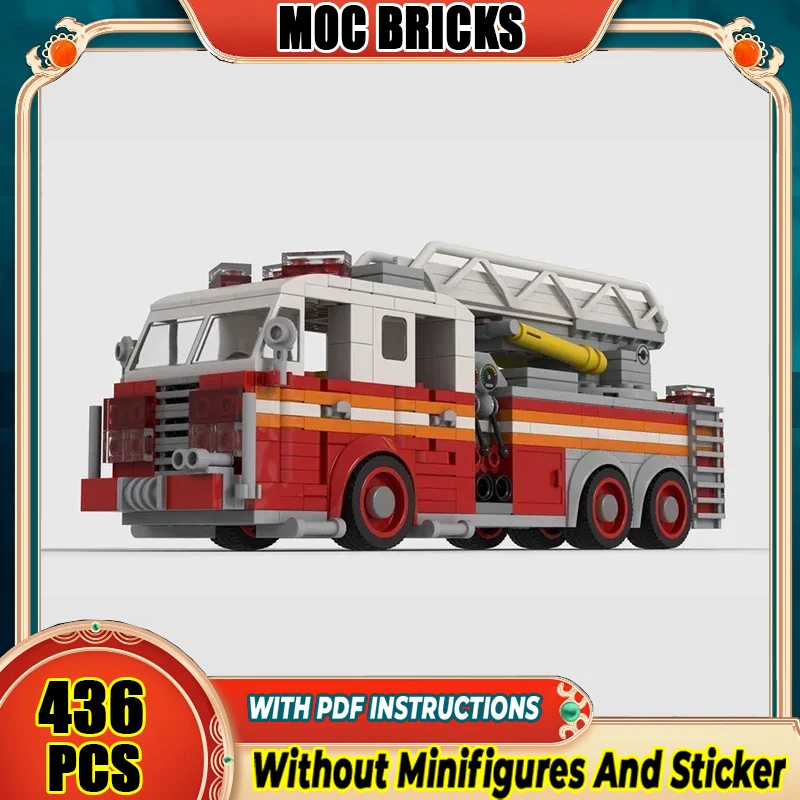 Moc Building Block Urban Fire Engines Model Technology Brick DIY Assembly Engineering Series Toy For Holiday Gift
Moc Building Block Urban Fire Engines Model Technology Brick DIY Assembly Engineering Series Toy For Holiday Gift