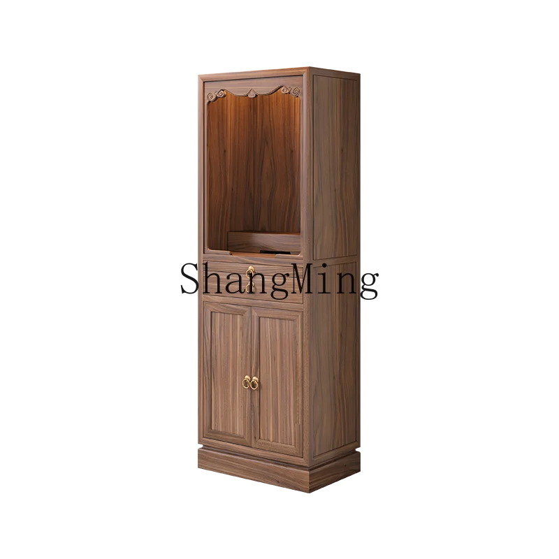 LXY black walnut casket new Chinese simple solid wood God of Wealth Guanyin Guan Gong offering cabinet
LXY black walnut casket new Chinese simple solid wood God of Wealth Guanyin Guan Gong offering cabinet