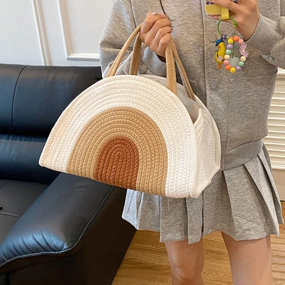 Portable Multifunctional Baby Diaper Bag Large Capacity with Handle Mommy Handbag Folding Cotton Rope Diaper Organizer Newborns
Portable Multifunctional Baby Diaper Bag Large Capacity with Handle Mommy Handbag Folding Cotton Rope Diaper Organizer Newborns