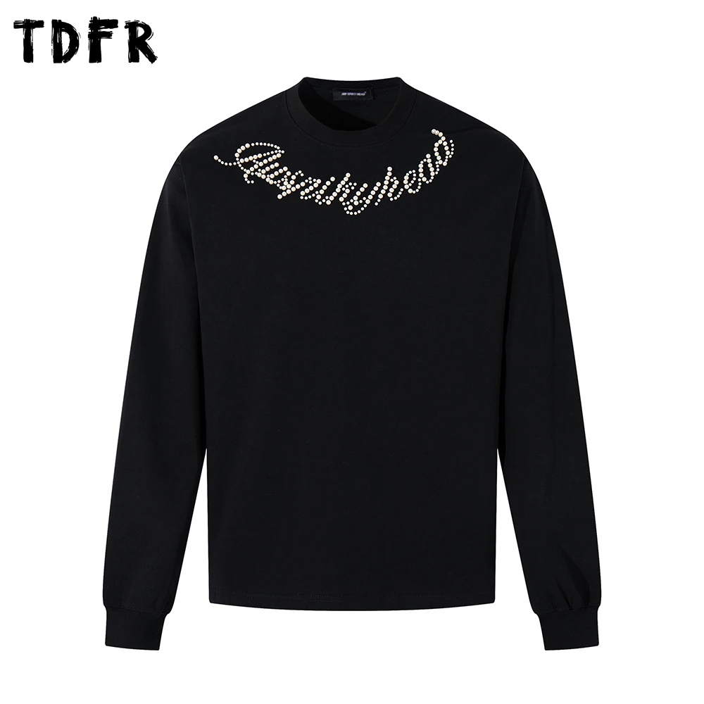 Beading Letter Long Sleeve T-shirt Mens Autumn Casual Loose Crew Neck Cotton Tee Man Tshirt
Beading Letter Long Sleeve T-shirt Mens Autumn Casual Loose Crew Neck Cotton Tee Man Tshirt