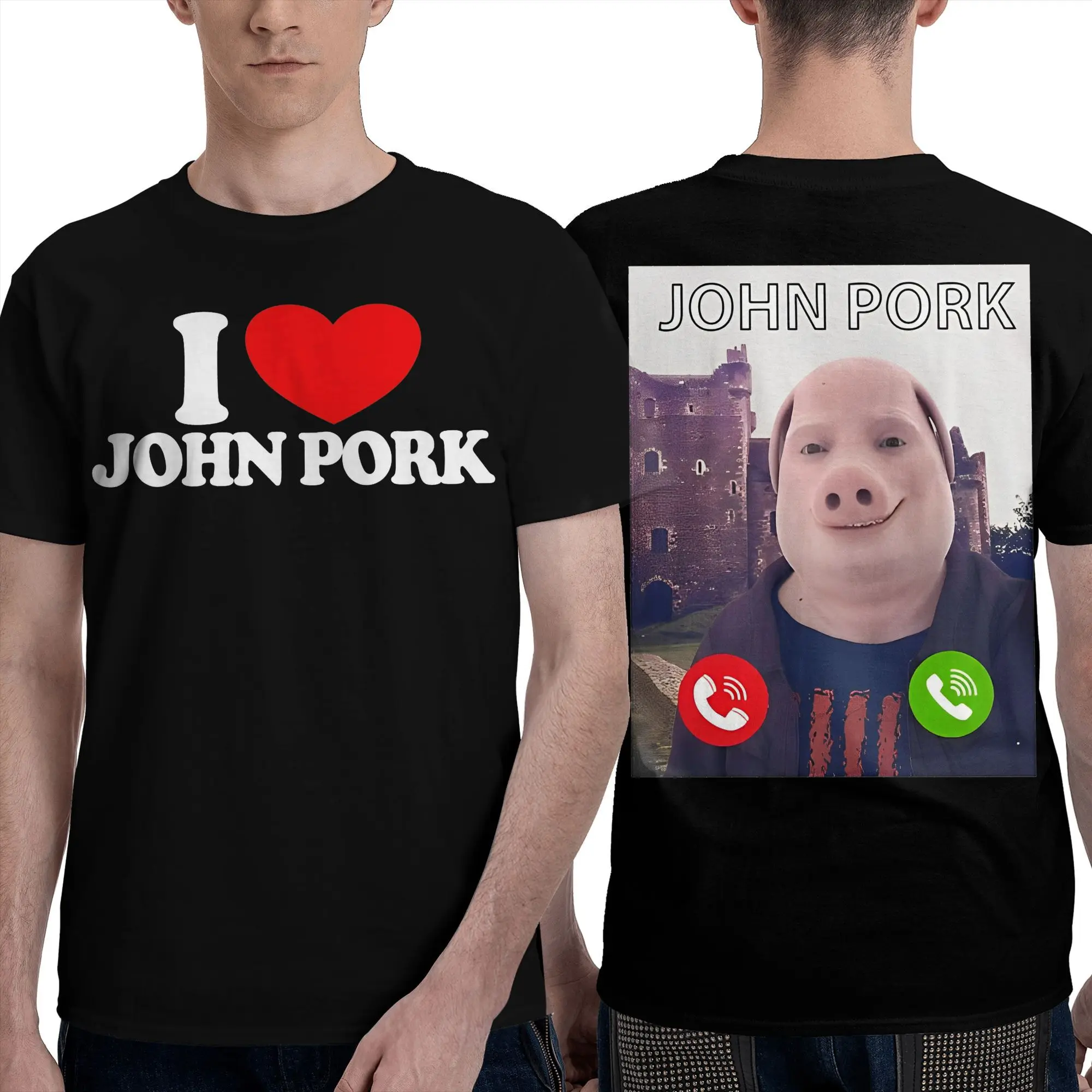 Мужчины Женщины John Pork Is Calling Забавный мем Двусторонняя рубашка Хлопковые футболки с графическим принтом Верхняя одежда
Мужчины Женщины John Pork Is Calling Забавный мем Двусторонняя рубашка Хлопковые футболки с графическим принтом Верхняя одежда