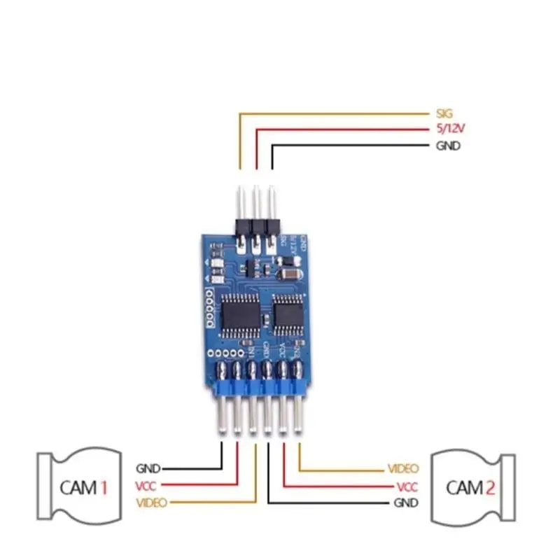 652F 3 Channel Video Switcher Module 3 Way Video Switcher Unit for FPV Camera Video Switching Module Electronic Accessories
652F 3 Channel Video Switcher Module 3 Way Video Switcher Unit for FPV Camera Video Switching Module Electronic Accessories