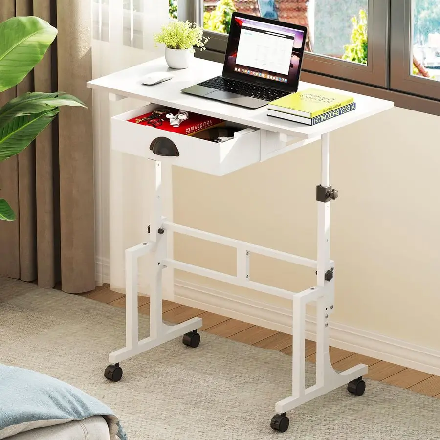 Регулируемый по высоте стол для работы стоя с ящиком, передвижной стол-трансформер на колесиках, компактный компьютерный стол для работы сидя и стоя, регулируемая высота столешницы
Регулируемый по высоте стол для работы стоя с ящиком, передвижной стол-трансформер на колесиках, компактный компьютерный стол для работы сидя и стоя, регулируемая высота столешницы