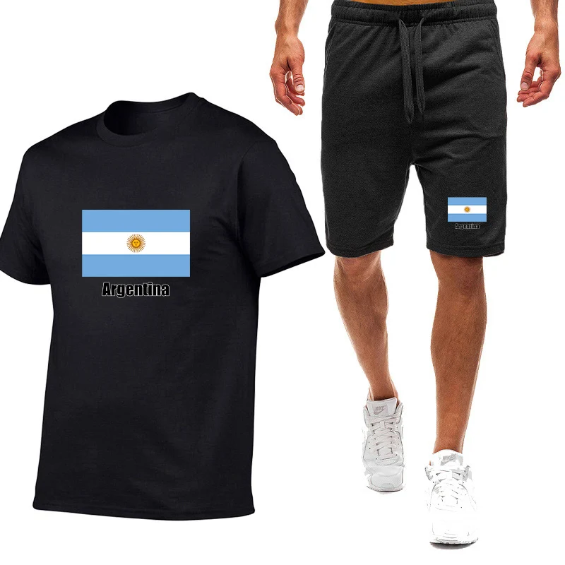 2025 Argentine Flag Print Summer Men's New Football Team Print Nine Color Short-sleeved Casual T-shirt+Shorts Streetwear Suit
2025 Argentine Flag Print Summer Men's New Football Team Print Nine Color Short-sleeved Casual T-shirt+Shorts Streetwear Suit