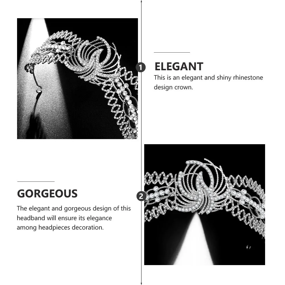 Rhinestone Crown Wedding Hair Accessories Bridal Tiara Crystal Headdress Elegant Alloy For Bride Bridesmaid Party
Rhinestone Crown Wedding Hair Accessories Bridal Tiara Crystal Headdress Elegant Alloy For Bride Bridesmaid Party