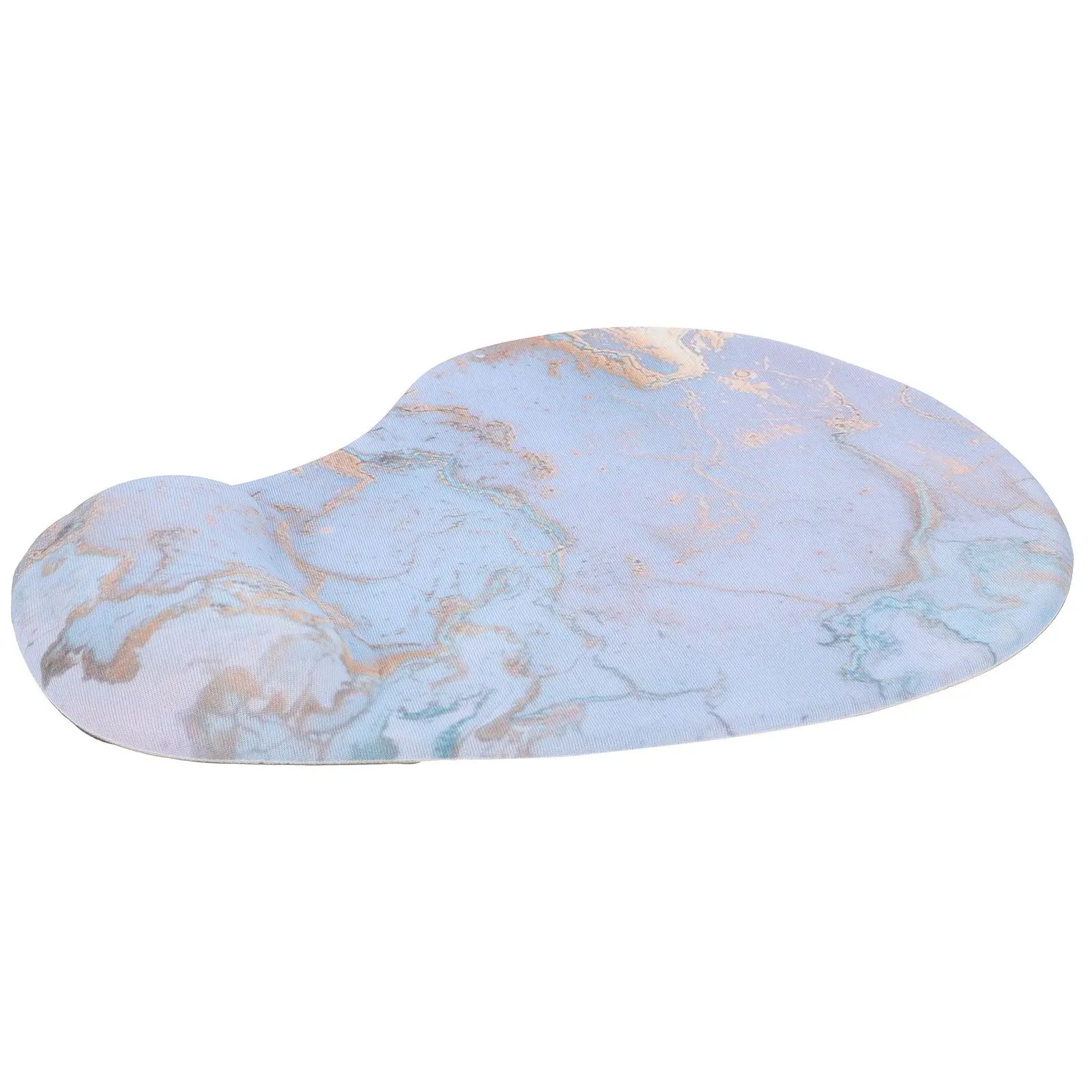 Premium Marble Pattern Mousepad with Memory Foam Wrist Support for Maximum Comfort Stable Non-Slip Base Desktop Laptop Computer