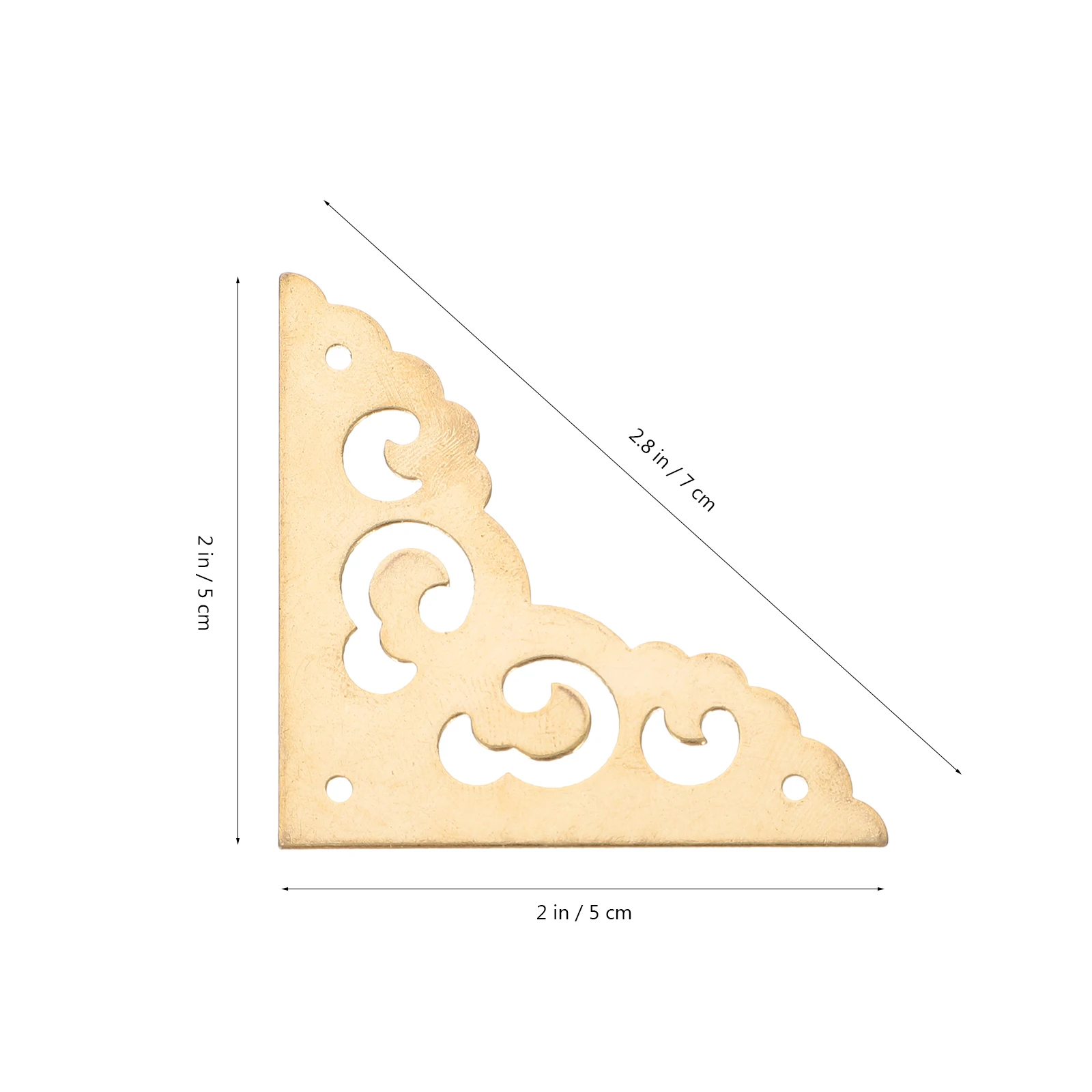 4 Pcs Copper Corner Protectors 6 5CM Bright Brass Shelf Brackets Furniture Accessories Durable Anti Corrosion Safe Use Bookshelf
4 Pcs Copper Corner Protectors 6 5CM Bright Brass Shelf Brackets Furniture Accessories Durable Anti Corrosion Safe Use Bookshelf