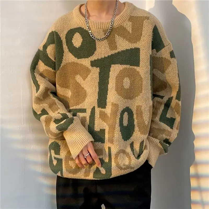 Trendy Letter Embroidery Sweater Long Sve Men's Base Layer Knitted Coat Autumn Winter Casual Retro Sle Polyester Fiber
Trendy Letter Embroidery Sweater Long Sve Men's Base Layer Knitted Coat Autumn Winter Casual Retro Sle Polyester Fiber