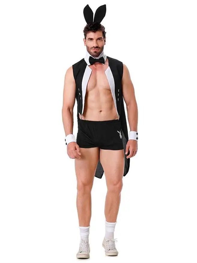 Sexy Rabbit Costume Performance Suit Men's Temptation Top Bottom Set New Halloween Cosplay Dance Performance Clothing
Sexy Rabbit Costume Performance Suit Men's Temptation Top Bottom Set New Halloween Cosplay Dance Performance Clothing
