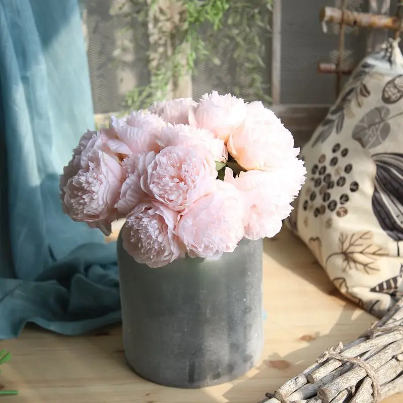 5 Heads Artificial Peony Flowers Bridal Bouquet DIY Silk flower Artificial flower Bouquet For Home Wedding Decoration
5 Heads Artificial Peony Flowers Bridal Bouquet DIY Silk flower Artificial flower Bouquet For Home Wedding Decoration